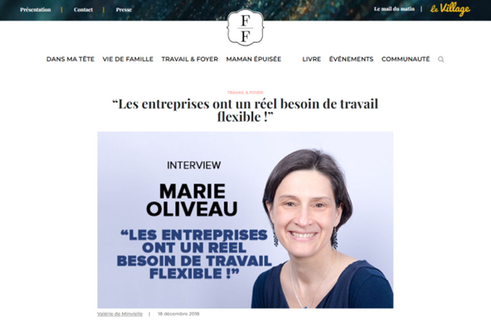 Article Fabuleuses au foyer